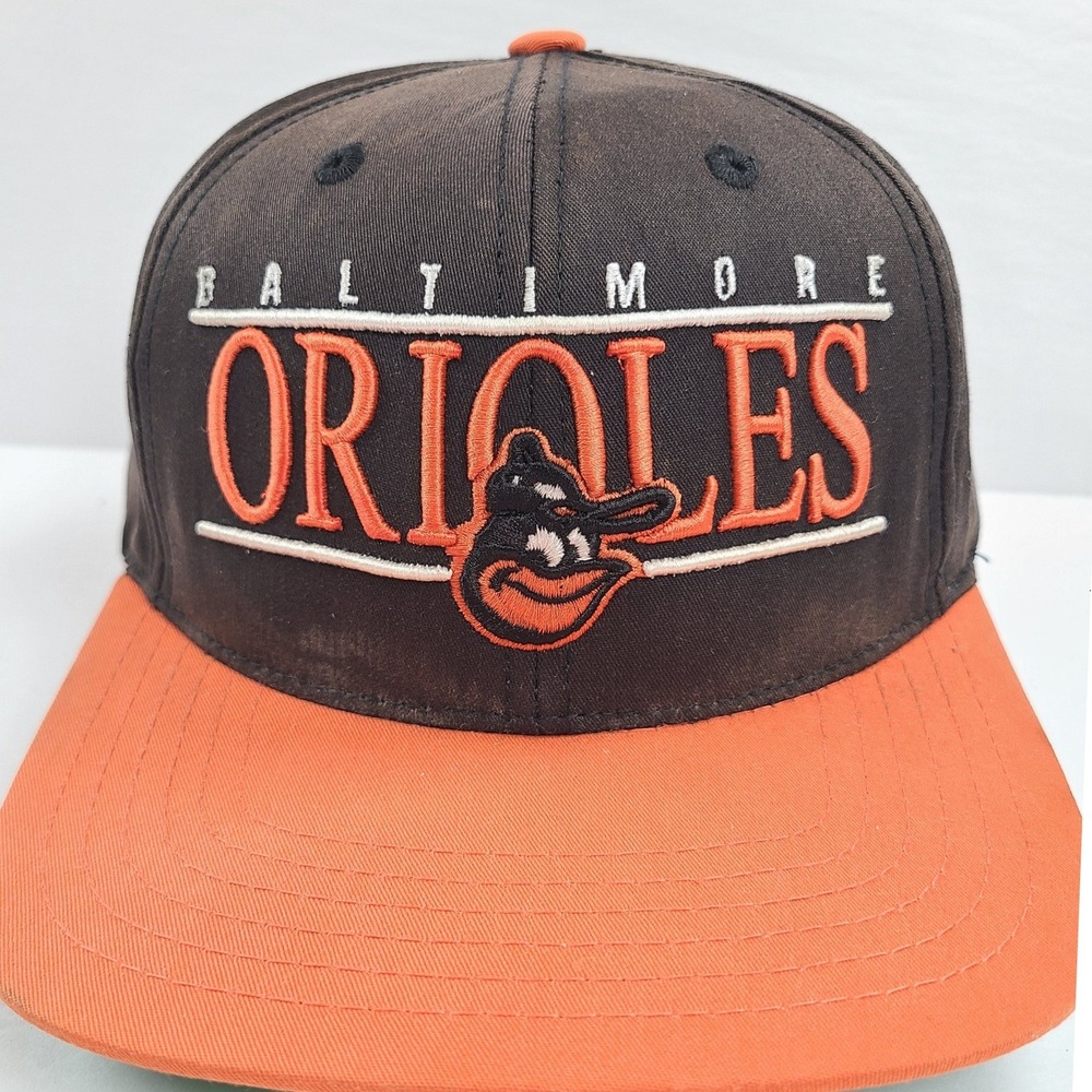 Vintage American Needle Baltimore Orioles Cooperstown MLB Snapback Hat Retro 90s